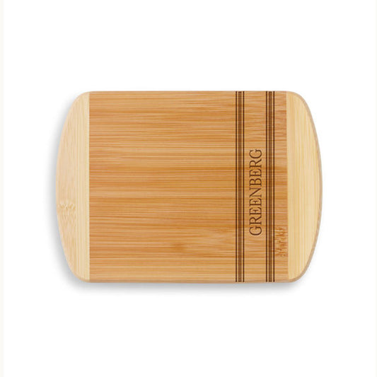 Custom Wood Cutting Board with Stripes