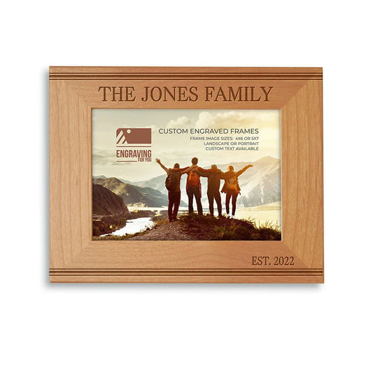 Custom Picture Frame with Stripes