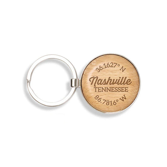 GPS Coordinates Keychain