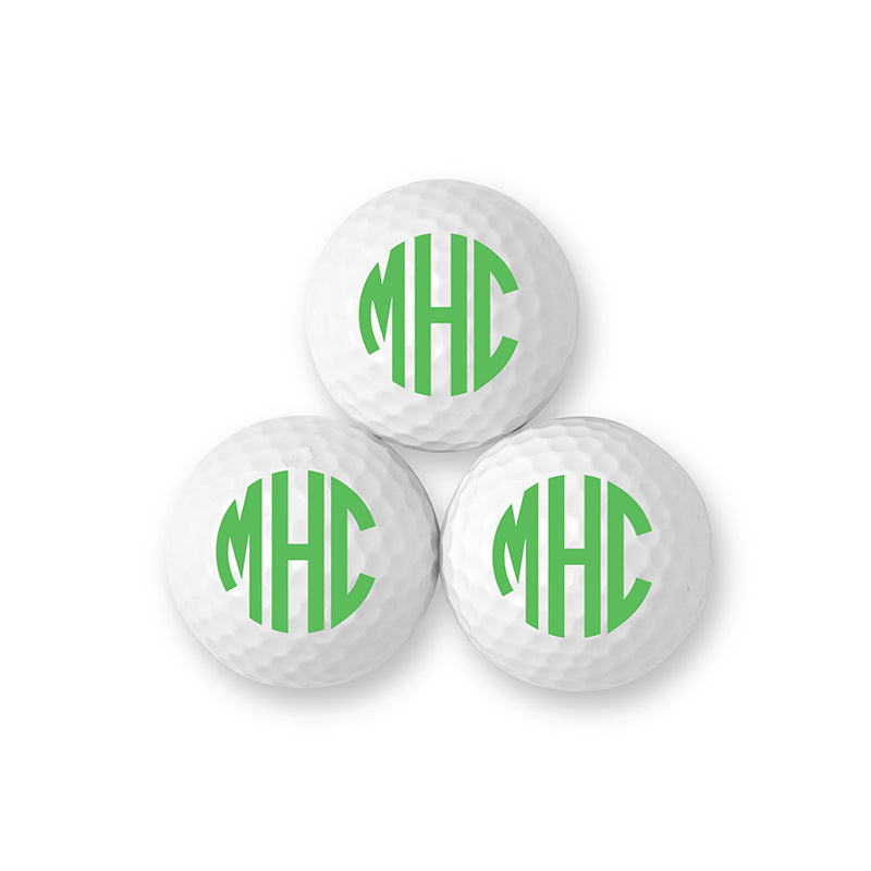 initials on golf balls
