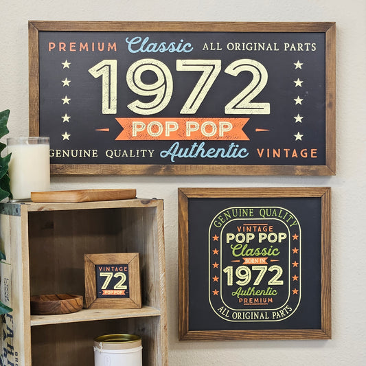 Vintage Birth Year Signs