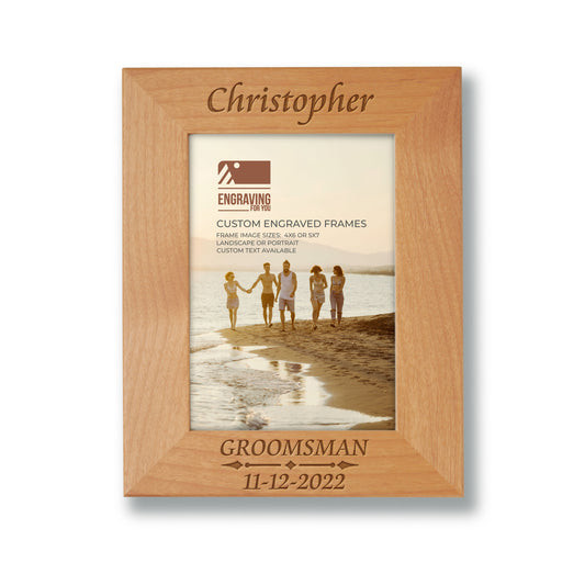 Engraved Frame Wedding Attendant Gift