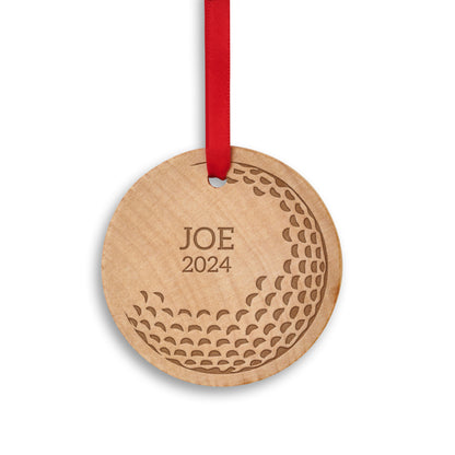 Personalized Sports Ornaments for Teams - Wooden