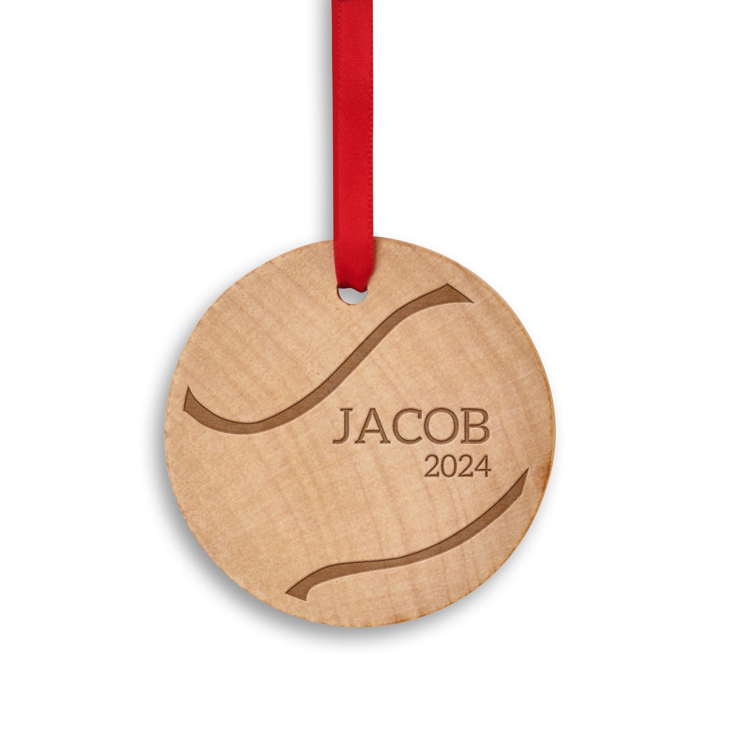 Personalized Sports Ornaments for Teams - Wooden