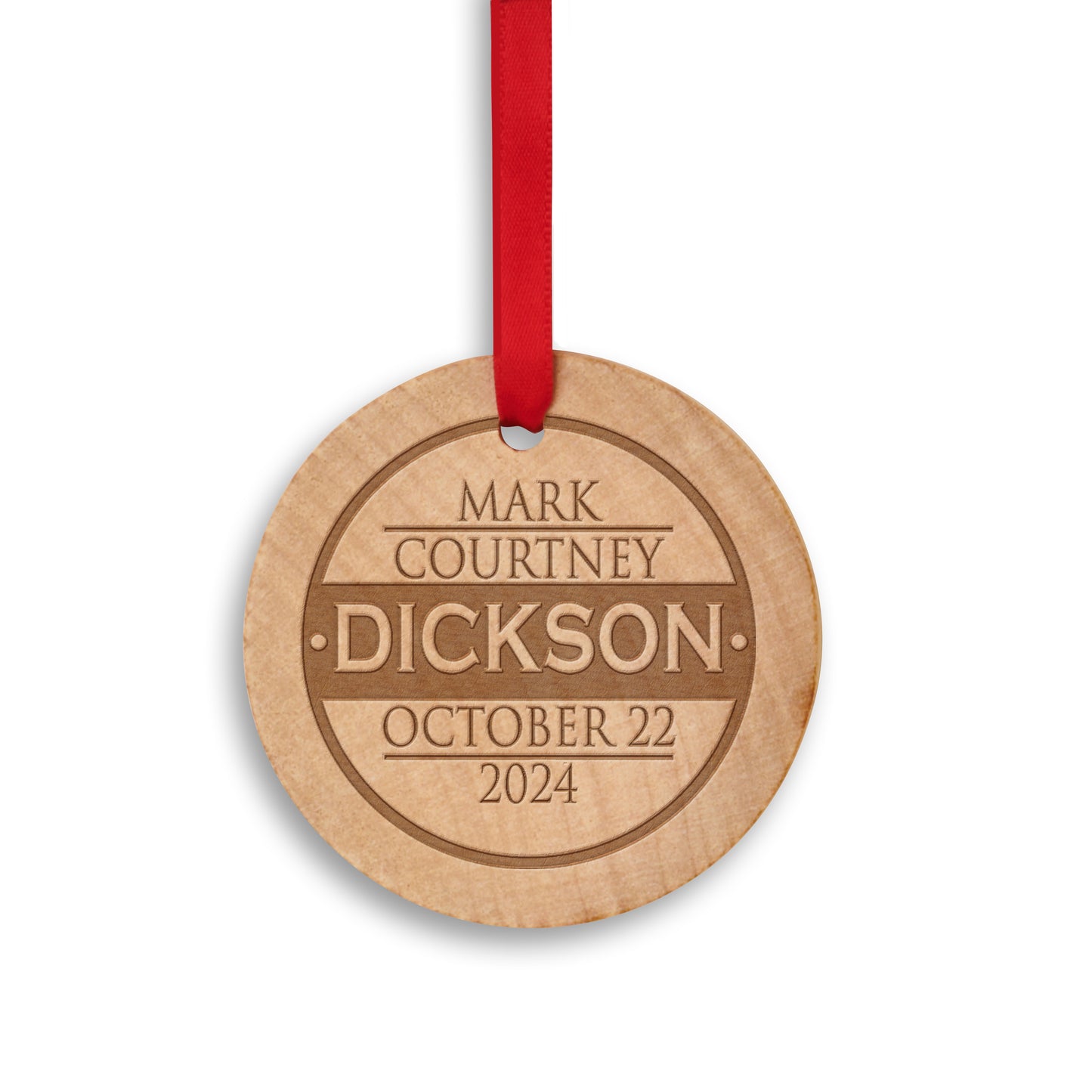 Custom Couple Christmas Ornaments