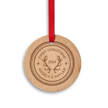 Custom Couple Christmas Ornaments