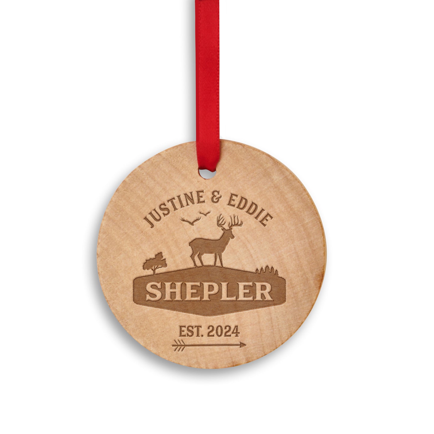 Custom Couple Christmas Ornaments