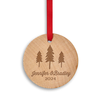 Custom Couple Christmas Ornaments
