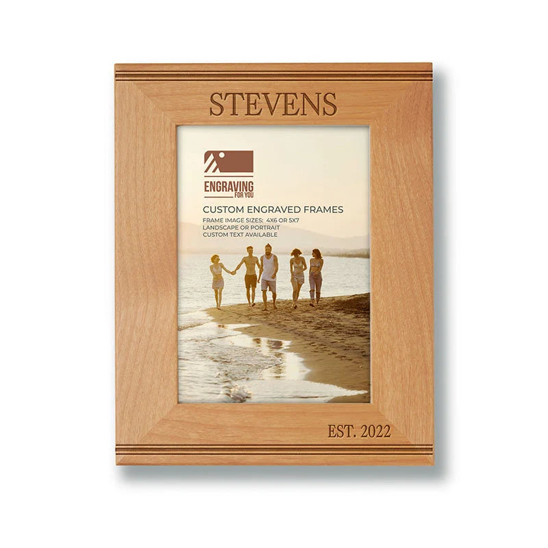 Custom Picture Frame with Stripes