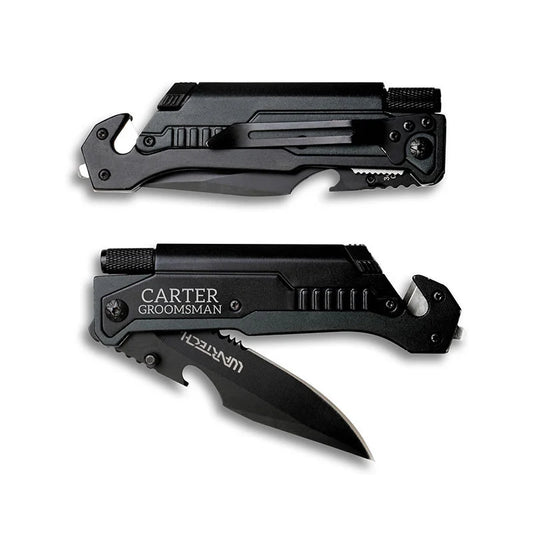 rescue knife with glass breaker groomsmen appreciation gift
