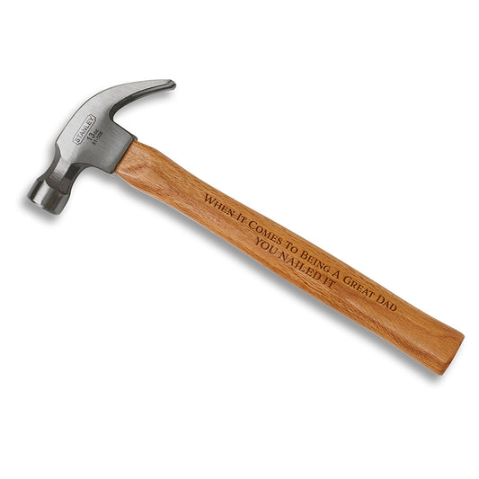 You Nailed It Engraved Hammer for Dad