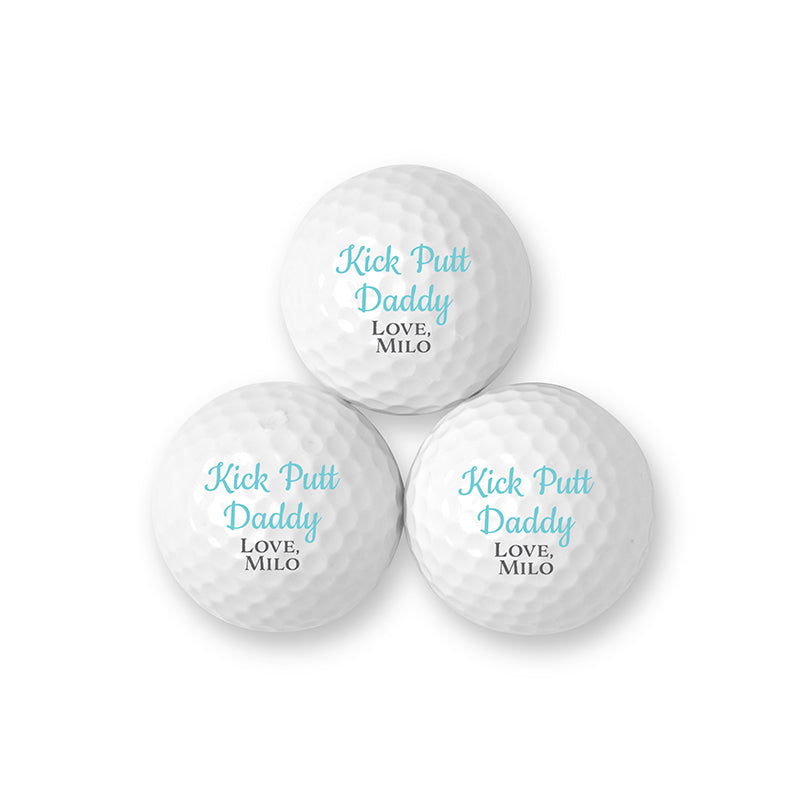 kick putt personalized golf ball set