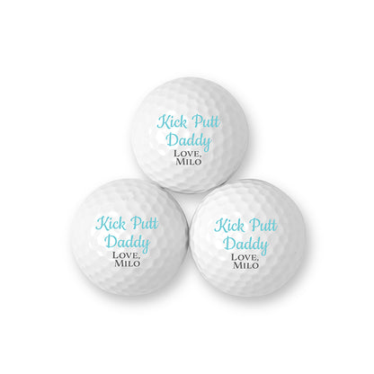kick putt personalized golf ball set