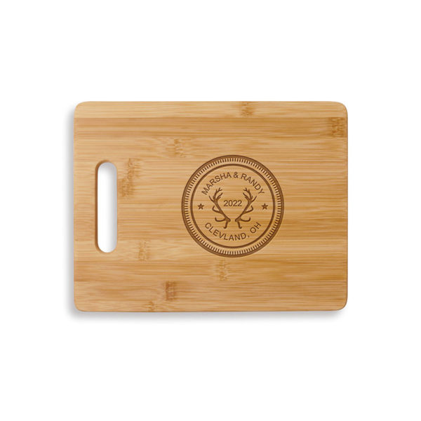 Personalized-cutting-boards- deer antler
