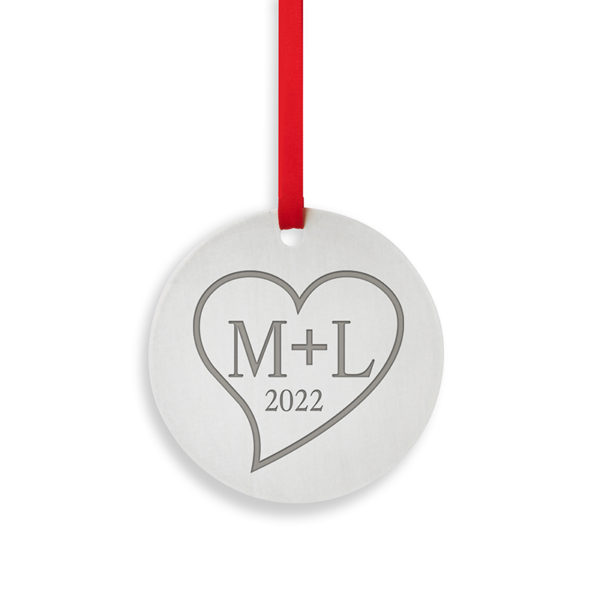 Custom-engraved-metal-ornament-initials heart V2