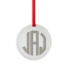 Custom-engraved-metal-ornament-monogram round white