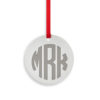 Custom-engraved-metal-ornament-monogram round white V2
